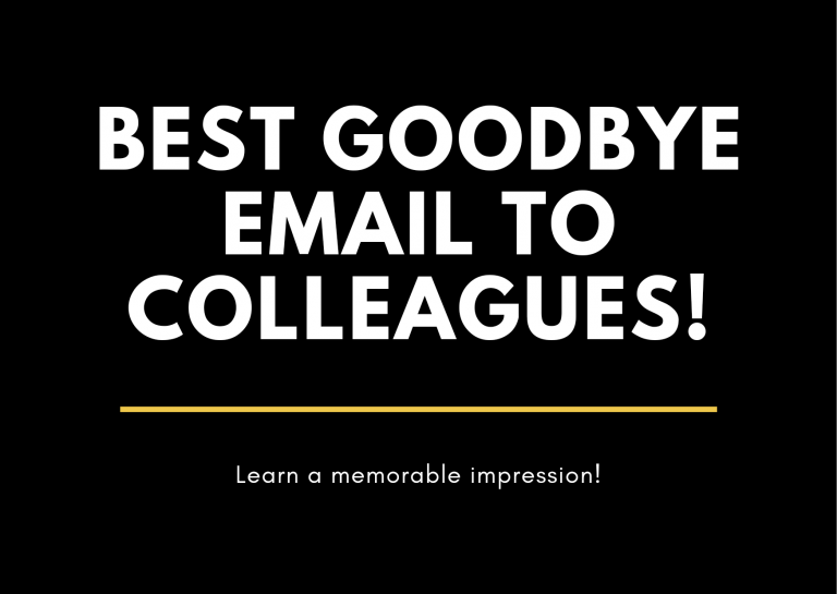 Best Tips to crafting the perfect good bye email